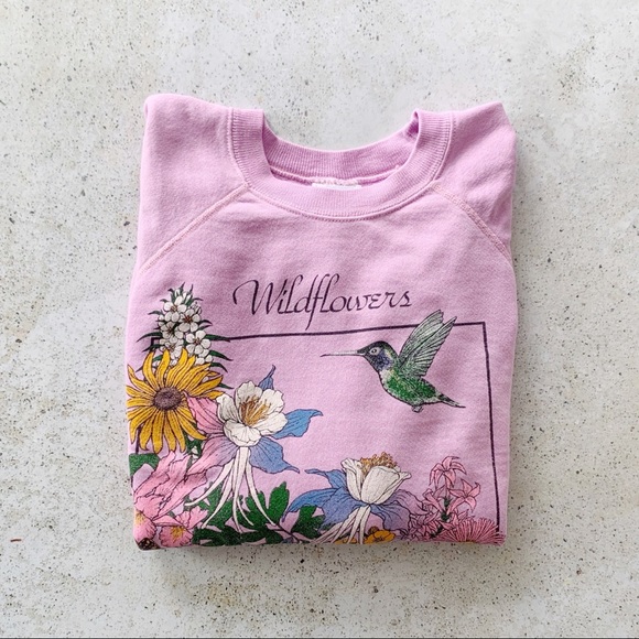 Vintage Tops - ✖️SOLD✖️ VINTAGE WILDFLOWERS Sweatshirt 80s
